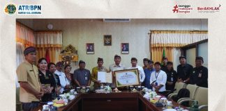 KANTOR PERTANAHAN KABUPATEN JEMBRANA RAIH PENGHARGAAN DARI KEMENTERIAN AGAMA REPUBLIK INDONESIA
