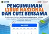 PENGUMUMAN LIBUR NASIONAL DAN CUTI BERSAMA KANTOR ATR/BPN JEMBRANA