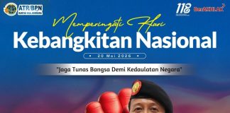 KANTOR ATR/BPN KABUPATEN JEMBRANA MENGUCAPKAN SELAMAT HARI KEBANGKITAN NASIONAL TAHUN 2026