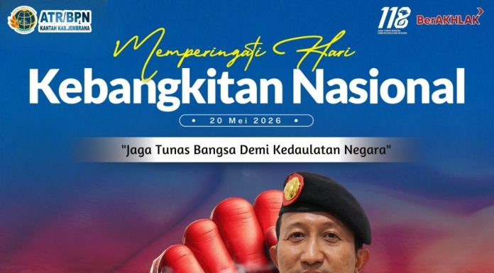 KANTOR ATR/BPN KABUPATEN JEMBRANA MENGUCAPKAN SELAMAT HARI KEBANGKITAN NASIONAL TAHUN 2026