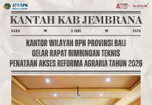 KANTOR WILAYAH BPN PROVINSI BALI GELAR BIMBINGAN TEKNIS PENATAAN AKSES REFORMA AGRARIA TAHUN 2026