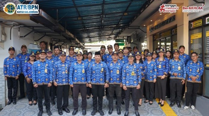 UPACARA PERINGATAN HARI LAHIR PANCASILA TAHUN 2026 DI KANTOR ATR/BPN KABUPATEN JEMBRANA
