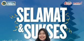 KANTOR ATR/BPN KABUPATEN JEMBRANA MENGUCAPKAN SELAMAT DAN SUKSES ATAS PELANTIKAN PEJABAT FUNGSIONAL
