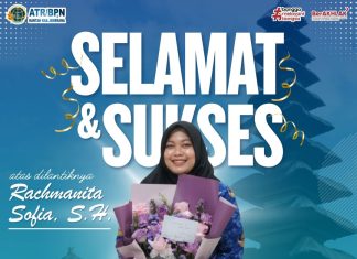 KANTOR ATR/BPN KABUPATEN JEMBRANA MENGUCAPKAN SELAMAT DAN SUKSES ATAS PELANTIKAN PEJABAT FUNGSIONAL