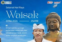KANTOR ATR/BPN KABUPATEN JEMBRANA MENGUCAPKAN SELAMAT HARI RAYA WAISAK