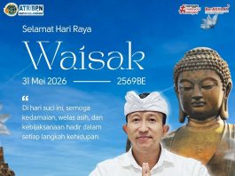 KANTOR ATR/BPN KABUPATEN JEMBRANA MENGUCAPKAN SELAMAT HARI RAYA WAISAK