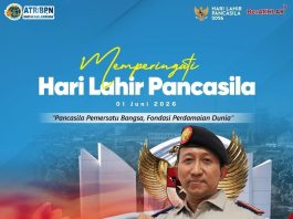 KANTOR ATR/BPN KABUPATEN JEMBRANA MEMPERINGATI HARI LAHIR PANCASILA TAHUN 2026