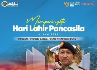 KANTOR ATR/BPN KABUPATEN JEMBRANA MEMPERINGATI HARI LAHIR PANCASILA TAHUN 2026