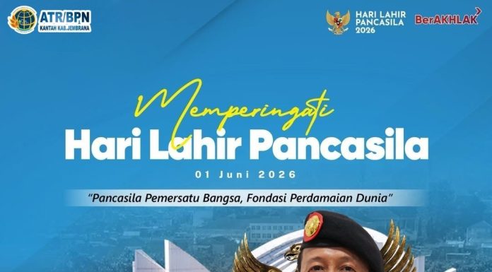 KANTOR ATR/BPN KABUPATEN JEMBRANA MEMPERINGATI HARI LAHIR PANCASILA TAHUN 2026