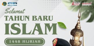 KANTOR ATR/BPN KABUPATEN JEMBRANA MENGUCAPKAN SELAMAT TAHUN BARU ISLAM 1448 HIJRIAH