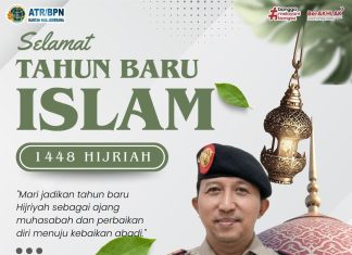 KANTOR ATR/BPN KABUPATEN JEMBRANA MENGUCAPKAN SELAMAT TAHUN BARU ISLAM 1448 HIJRIAH