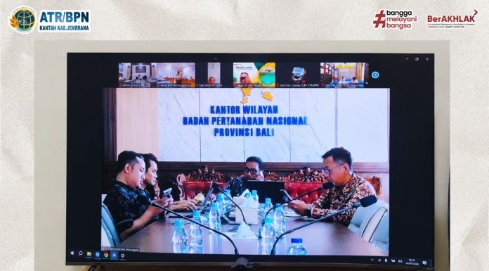 KEPALA KANTOR PERTANAHAN KABUPATEN JEMBRANA IKUTI RAPAT PERSIAPAN PENYERAHAN 100.000 SERTIPIKAT BAGI MASYARAKAT BERPENGHASILAN RENDAH (MBR)