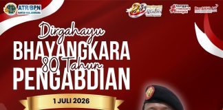 KANTOR ATR/BPN KABUPATEN JEMBRANA MENGUCAPKAN SELAMAT HARI BHAYANGKARA KE-80