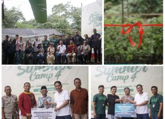 PT Pegadaian (Persero) Area Pulau Sumbawa Resmikan Rumah Bibit dan Serahkan Bantuan 1.000 Bibit Kopi pada Summer Camp IV di Riamau Wawo