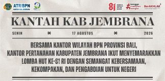 MERIAHKAN HUT KEMERDEKAAN RI KE-81, KANTOR ATR/BPN KABUPATEN JEMBRANA GELAR BERBAGAI PERLOMBAAN