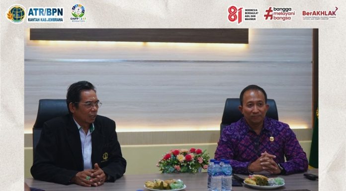 SINERGI KANTOR PERTANAHAN KABUPATEN JEMBRANA DAN KEMENTERIAN AGAMA PROVINSI BALI BAHAS RENCANA HIBAH TANAH DAN BANGUNAN SEKOLAH