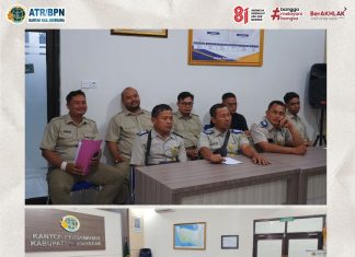 RAPAT MONITORING DAN EVALUASI SEKSI SURVEI DAN PEMETAAN KANTOR ATR/BPN KABUPATEN JEMBRANA