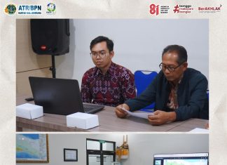 RAPAT PELAPORAN PEMBARUAN PETA ZONA NILAI TANAH KANTOR ATR/BPN KABUPATEN JEMBRANA