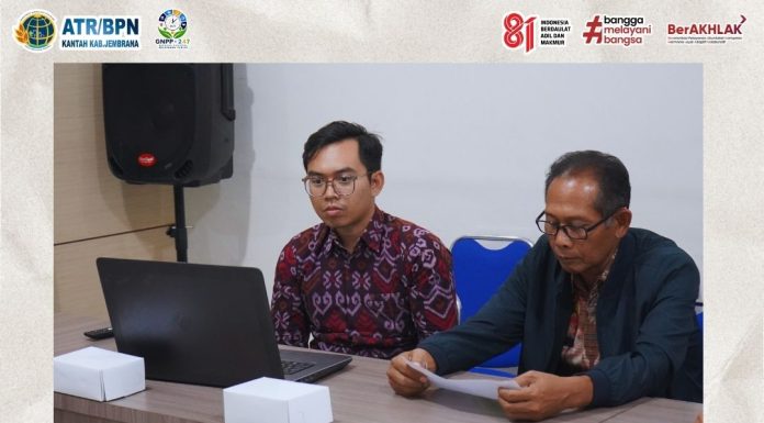 RAPAT PELAPORAN PEMBARUAN PETA ZONA NILAI TANAH KANTOR ATR/BPN KABUPATEN JEMBRANA