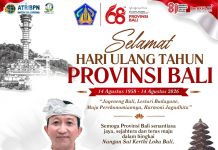 KANTOR ATR/BPN KABUPATEN JEMBRANA MENGUCAPKAN SELAMAT HUT PROVINSI BALI