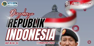 KANTOR ATR/BPN KABUPATEN JEMBRANA MENGUCAPKAN SELAMAT MEMPERINGATI HUT KEMERDEKAAN RI KE-81