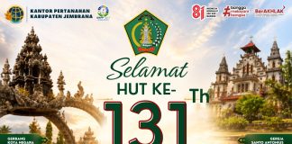 KANTOR ATR/BPN KABUPATEN JEMBRANA MENGUCAPKAN SELAMAT HARI JADI KOTA NEGARA