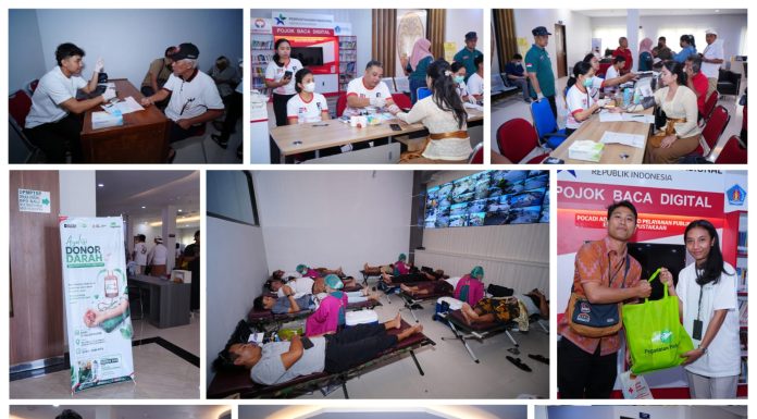 Rayakan HUT ke-81 RI, PT Pegadaian (Persero) Kanwil VII Bali Nusra Gelar Aksi Donor Darah