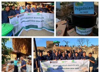 PT Pegadaian (Persero) Kembali Salurkan Bantuan bagi Korban Kebakaran Desa Adat Sade