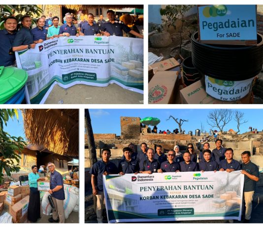 PT Pegadaian (Persero) Kembali Salurkan Bantuan bagi Korban Kebakaran Desa Adat Sade