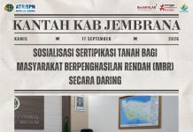 Kantor Pertanahan Kabupaten Jembrana Gelar Sosialisasi Sertipikasi Tanah bagi Masyarakat Berpenghasilan Rendah