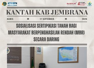 Kantor Pertanahan Kabupaten Jembrana Gelar Sosialisasi Sertipikasi Tanah bagi Masyarakat Berpenghasilan Rendah