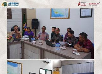 Kantor Pertanahan Kabupaten Jembrana Ikuti Monitoring dan Evaluasi Kearsipan, Pengaduan, serta Strategi Komunikasi oleh Kanwil BPN Provinsi Bali