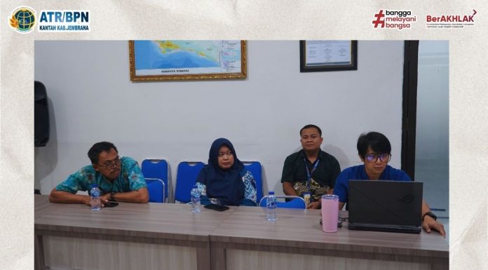Kantor Pertanahan Kabupaten Jembrana Ikuti Rapat Tindak Lanjut Implementasi Peralihan Hak Terintegrasi (PERINTIS) 10 Hari Secara Daring
