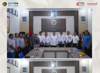 KUNJUNGAN WAMEN ATR/WAKA BPN KE KANTOR PERTANAHAN KABUPATEN JEMBRANA