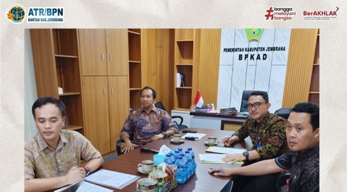 Kantor Pertanahan Kabupaten Jembrana Perkuat Sinergi dengan BPKAD dalam Pengelolaan Pertanahan