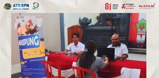 KANTOR ATR/BPN KABUPATEN JEMBRANA HADIR MELALUI LAYANAN MEKEPUNG DI DESA DANGIN TUKADAYA