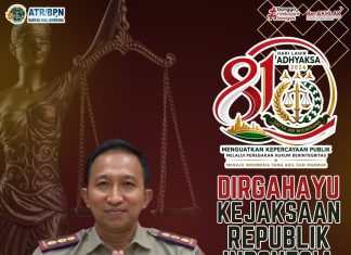 KANTOR PERTANAHAN KABUPATEN JEMBRANA MENGUCAPKAN SELAMAT HUT KEJAKSAAN RI KE-81