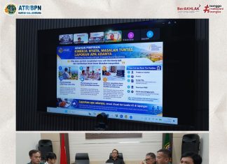 Kantor Pertanahan Kabupaten Jembrana Ikuti Rapat Monitoring, Evaluasi, dan Pembinaan Kinerja secara Daring
