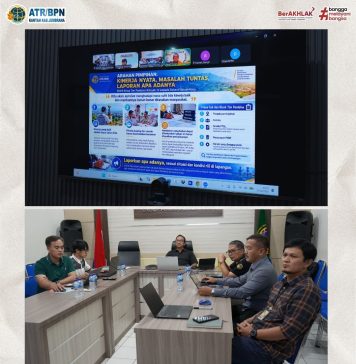 Kantor Pertanahan Kabupaten Jembrana Ikuti Rapat Monitoring, Evaluasi, dan Pembinaan Kinerja secara Daring