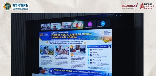 Kantor Pertanahan Kabupaten Jembrana Ikuti Rapat Monitoring, Evaluasi, dan Pembinaan Kinerja secara Daring
