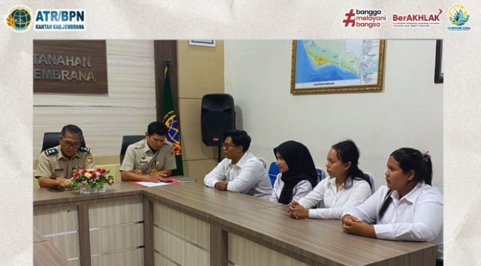 Penerimaan Peserta Magang Hub Kemenaker di Lingkungan Kantor Pertanahan Kabupaten Jembrana