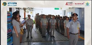 Apel Rutin 21 September di Lingkungan Kantor Pertanahan Kabupaten Jembrana