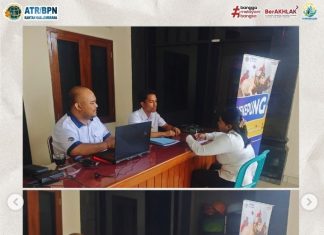 Layanan Mekepung Kantor Pertanahan Kabupaten Jembrana Hadir di Desa Tegalbadeng Timur