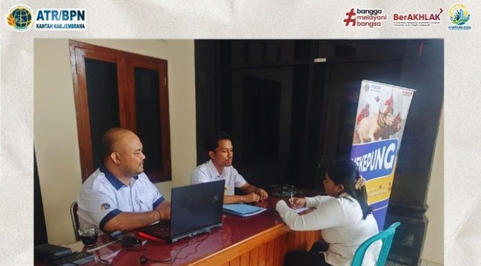 Layanan Mekepung Kantor Pertanahan Kabupaten Jembrana Hadir di Desa Tegalbadeng Timur