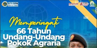 Kantah Jembrana Mengucapkan Selamat Memperingati 66 Tahun HUT UUPA