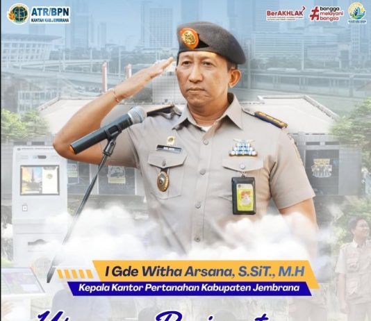 Kantah Jembrana Laksanakan Upacara Peringatan Hari Ulang Tahun ATR/BPN